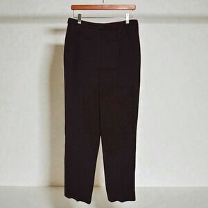 Chado Ralph Rucci Vintage‎ Wool Brown Pants High Rise Trousers size 6